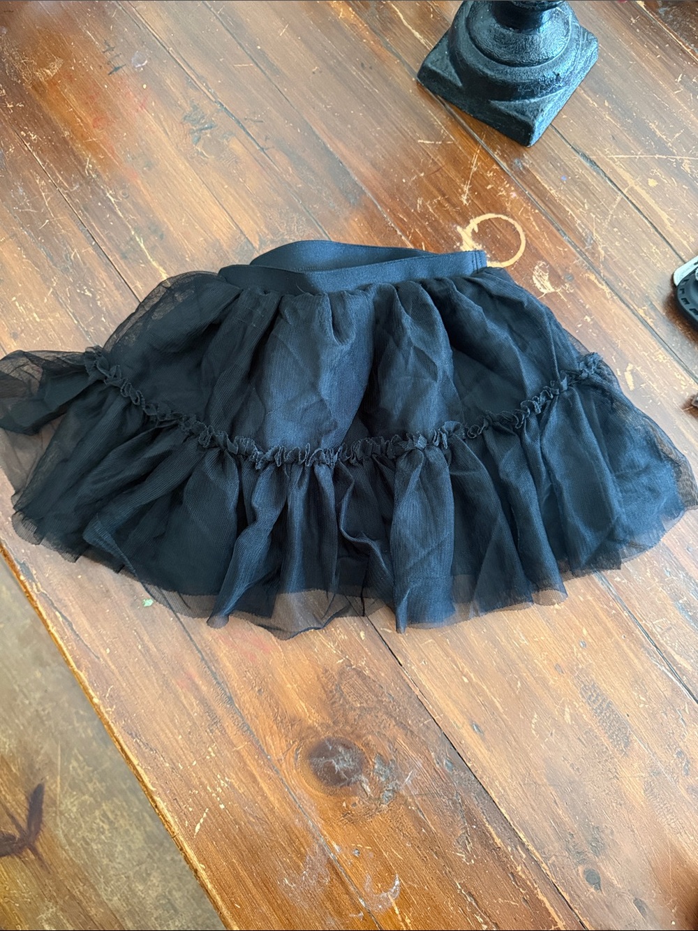 Old Navy Black Layered Tulle Skater Skirt